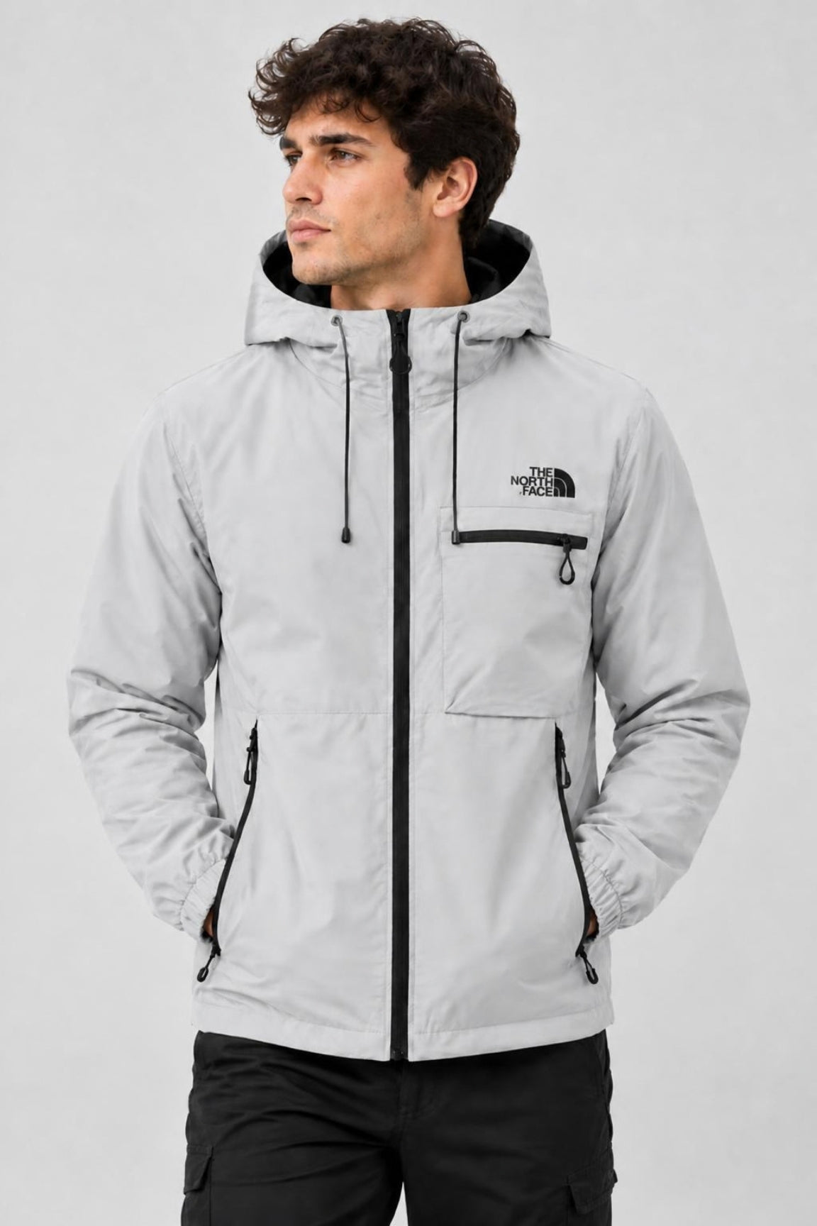 Giacca Impermeabile con Cappuccio 3-in-1 da Uomo