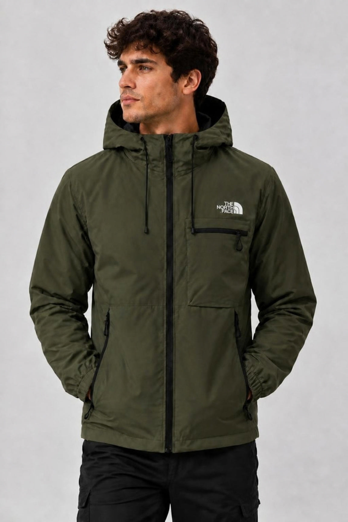 Giacca Impermeabile con Cappuccio 3-in-1 da Uomo