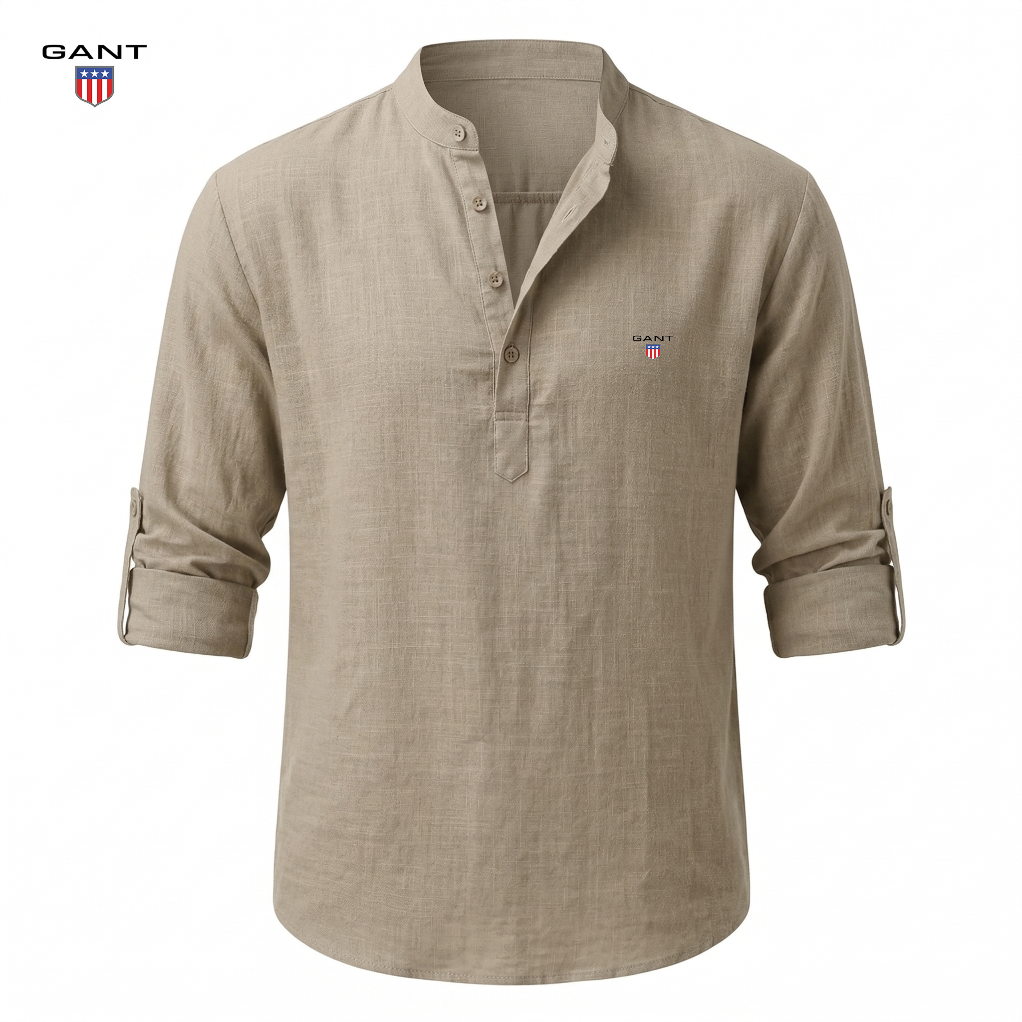 Casual Henley Skjorte