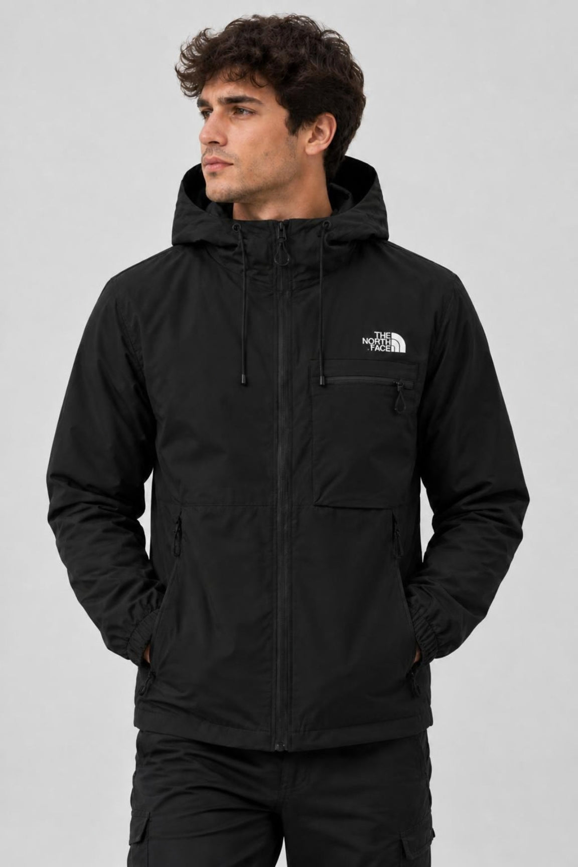 Giacca Impermeabile con Cappuccio 3-in-1 da Uomo